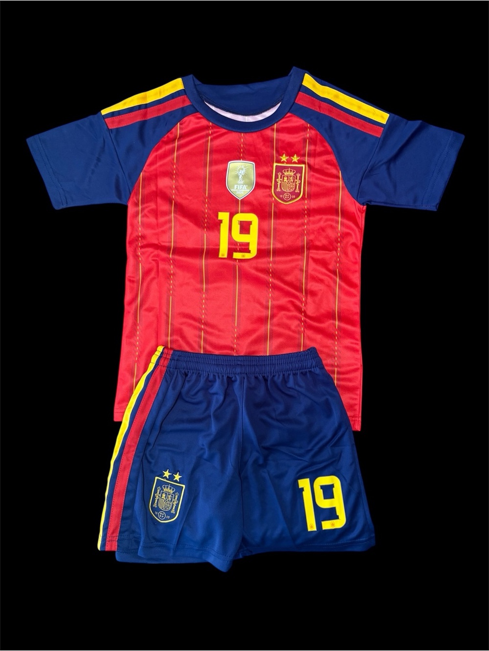 Kids Soccer Jersey Set - Lamine Yamal 19 World Cup HOME - Picture 2 of 2